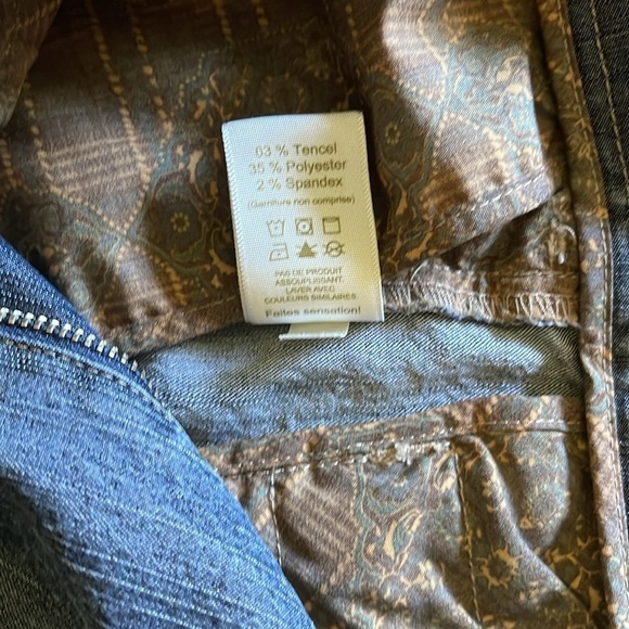 Tilley Sz 8 medium blue zip up pocketed jeans - Picture 8 of 11